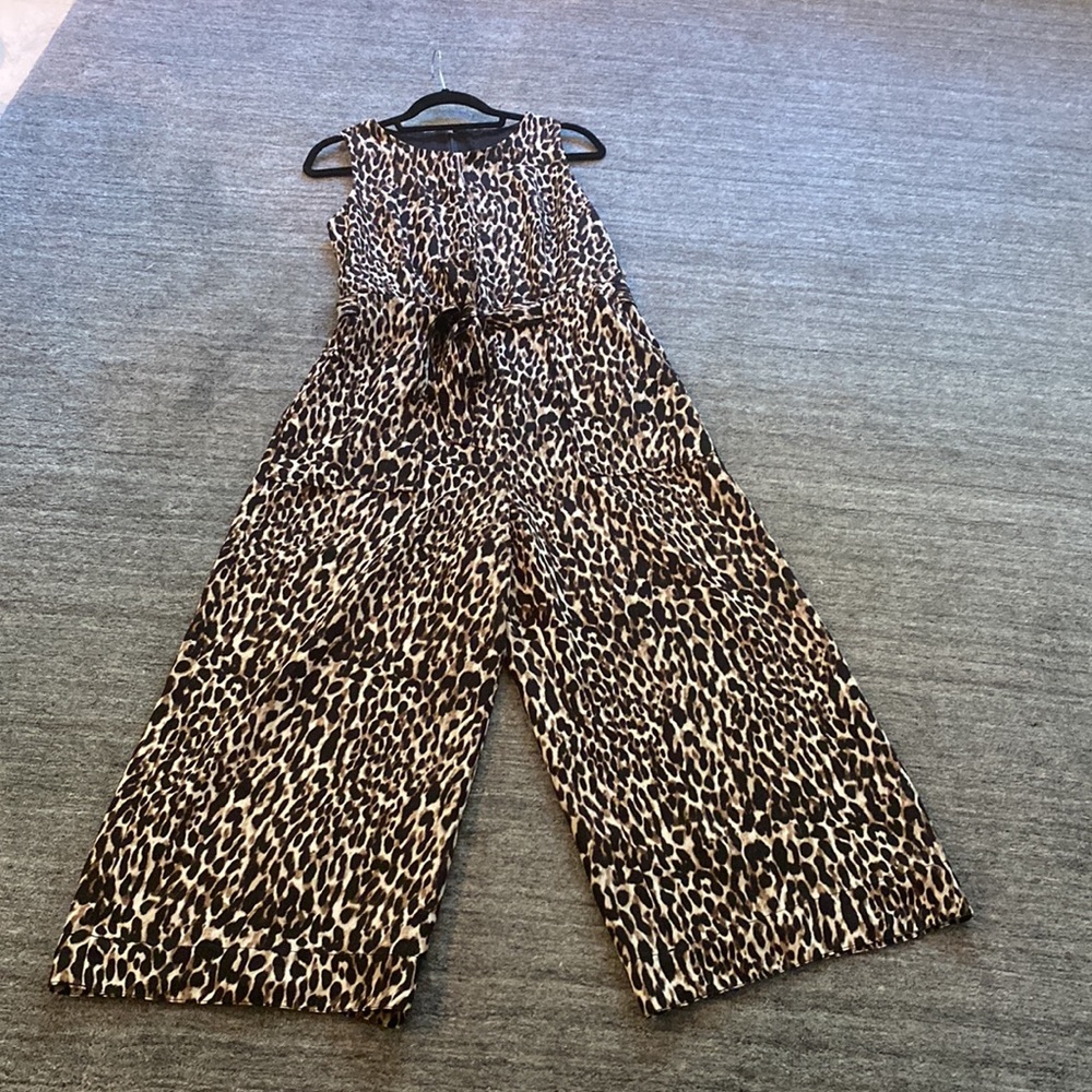 Banana Republic leopard jumpsuit